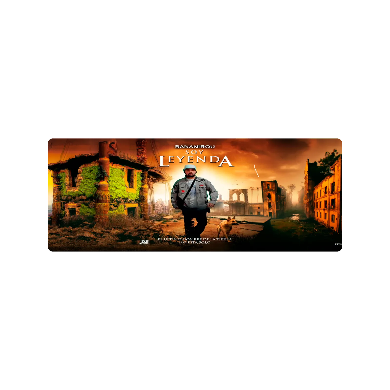 Mousepad bananirou soy leyenda foto editada 85x32 Classic | Custom