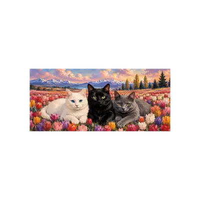 Mousepad Gatitos trio 90x40 Classic | Custom