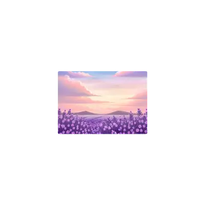 Mousepad Flores al atardecer 37x26 Classic | Custom