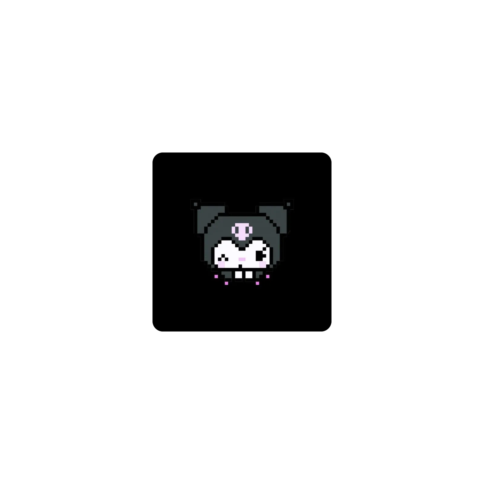 Mousepad Pixelart Kuromi 25x25 Classic | Custom