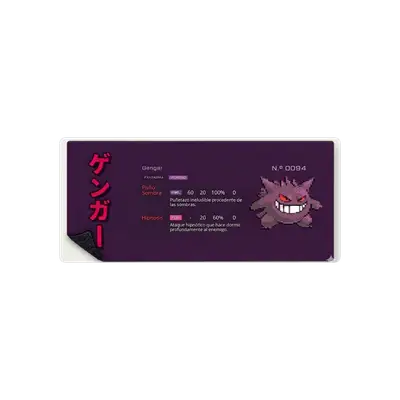 Mousepad Gengarudeska pokedex 90x40 Classic | Custom