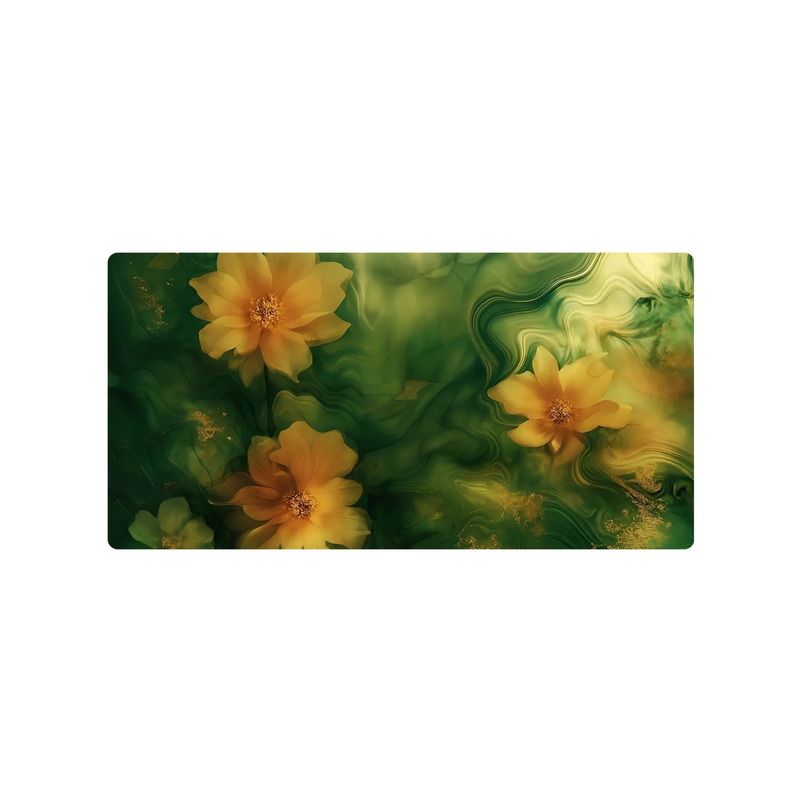 Mousepad Flores acuáticas 70x35 Classic | Custom