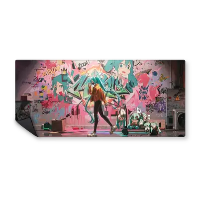 Mousepad Hatsune Miku Grafitti 90x40 Classic | Custom