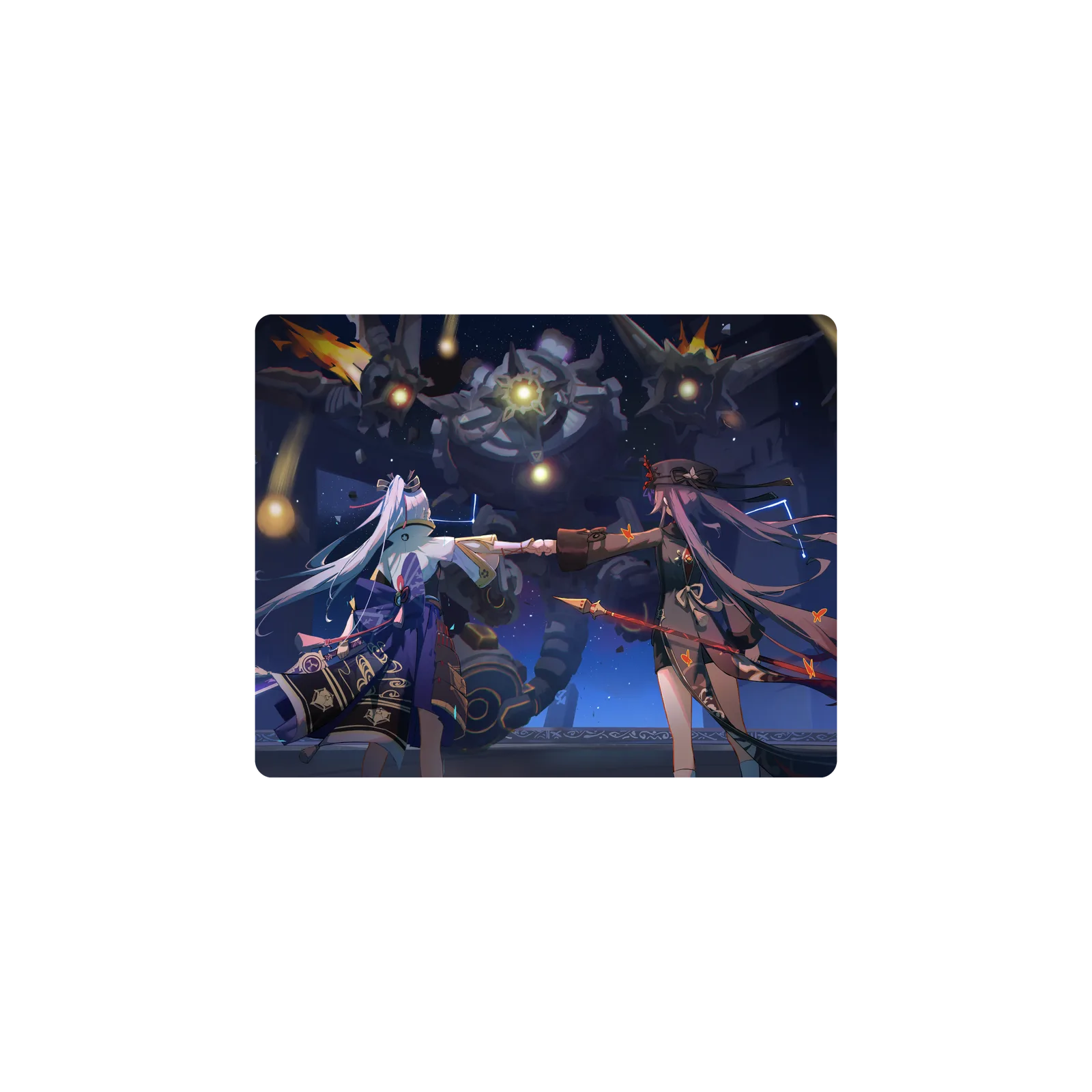 Mousepad DuoGenshin Ayaka y Hu tao 50x40 PRO | Custom