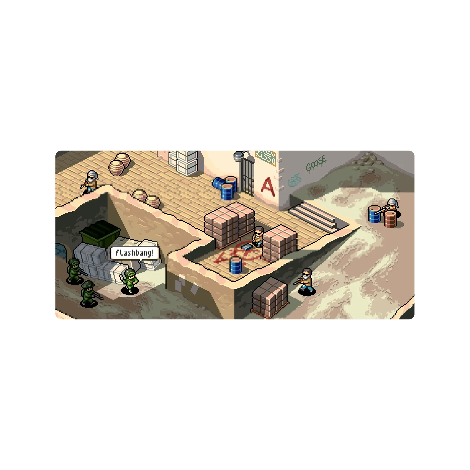 Mousepad Counter Strike pixel map 90x40 PRO | Custom