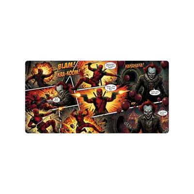 Mousepad Deadpool vs Pennywise 95x48 Classic | Custom