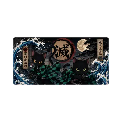 Mousepad CATS DEMON SLAYER 100x50 Classic | Custom