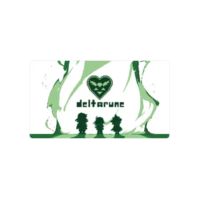 Mousepad Banner Deltarune en verde 90x50 PRO | Custom