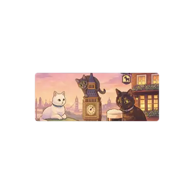 Mousepad gatitos-en-londres2 82x32 Classic | Custom