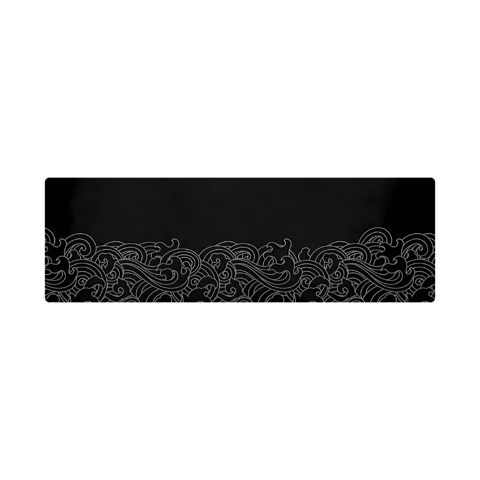 Mousepad Black Leaves 90x28 Classic | Custom