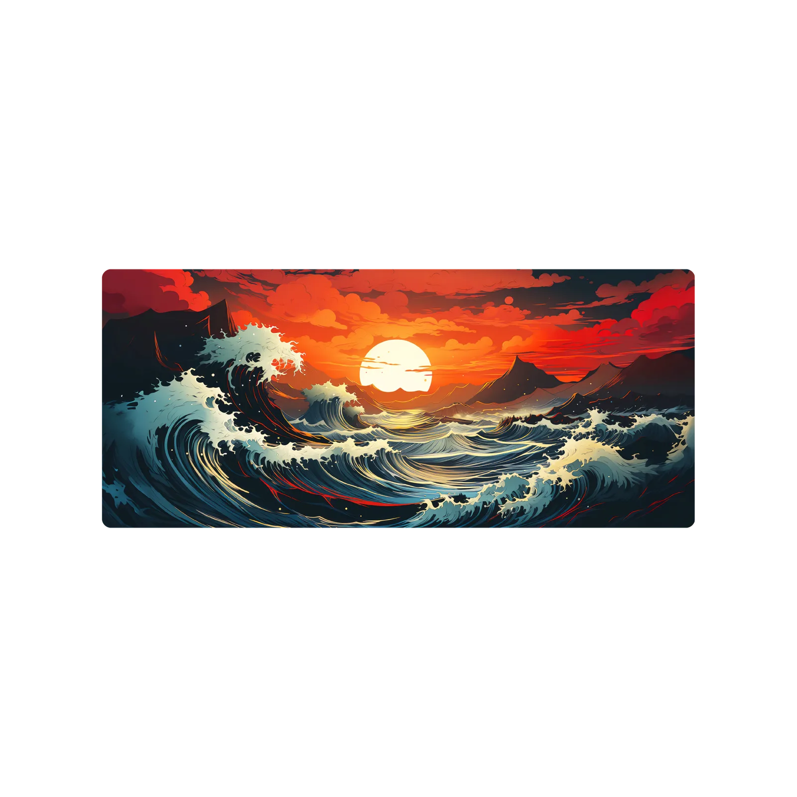 Mousepad gran ola kanagawa sunset 70x30 PRO | Custom