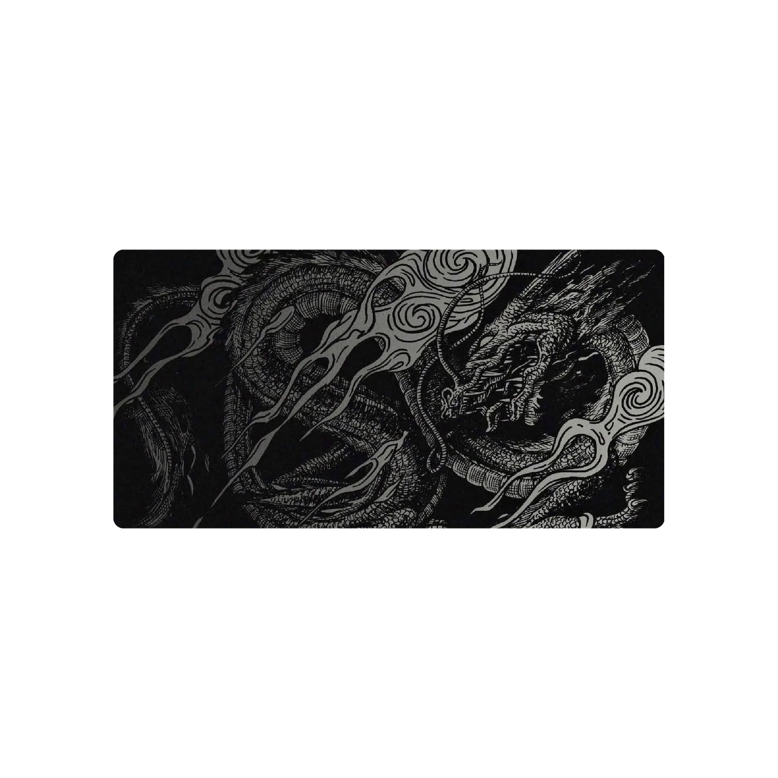 Mousepad Dragon black and white 80x40 Classic | Custom