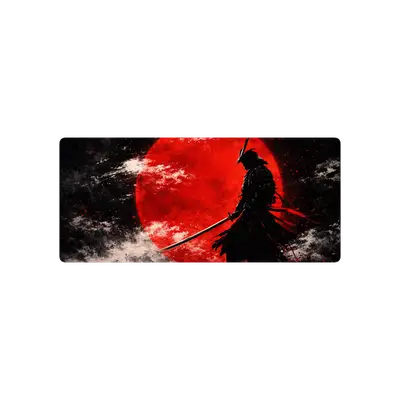 Mousepad samurai negro, luna roja 90x40 PRO | Custom