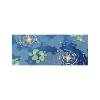Mousepad Estanque bonito 90x36 Classic | Custom