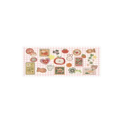 Mousepad cute aesthetic patchwork 82x32 Pro | Custom