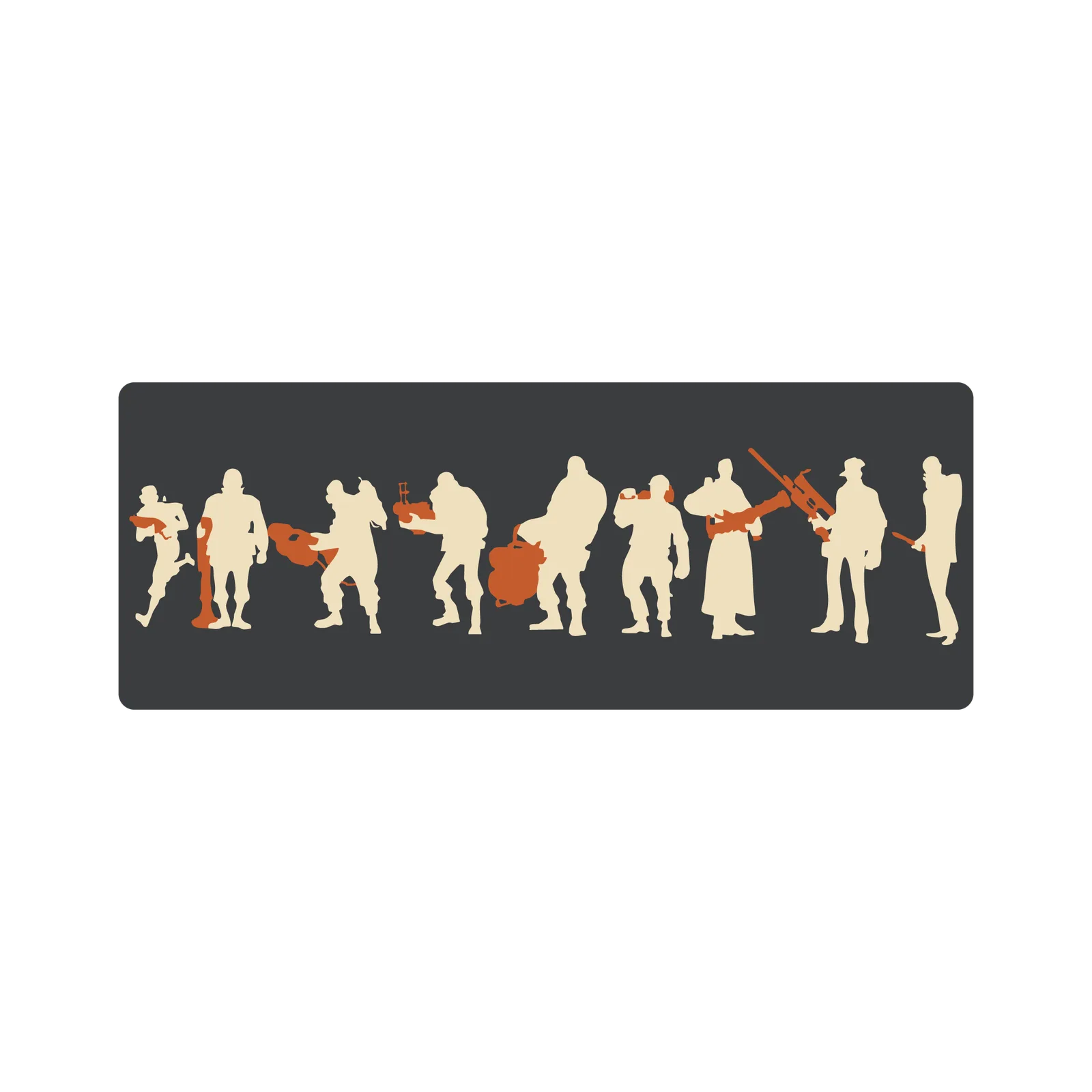 Mousepad Team Fortress 2 80x30 Classic | Custom
