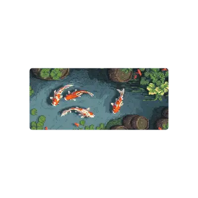 Mousepad Pixel Koi 90x40 Classic | Custom