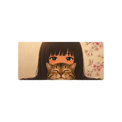 Mousepad Novia y gato 90x40 PRO | Custom