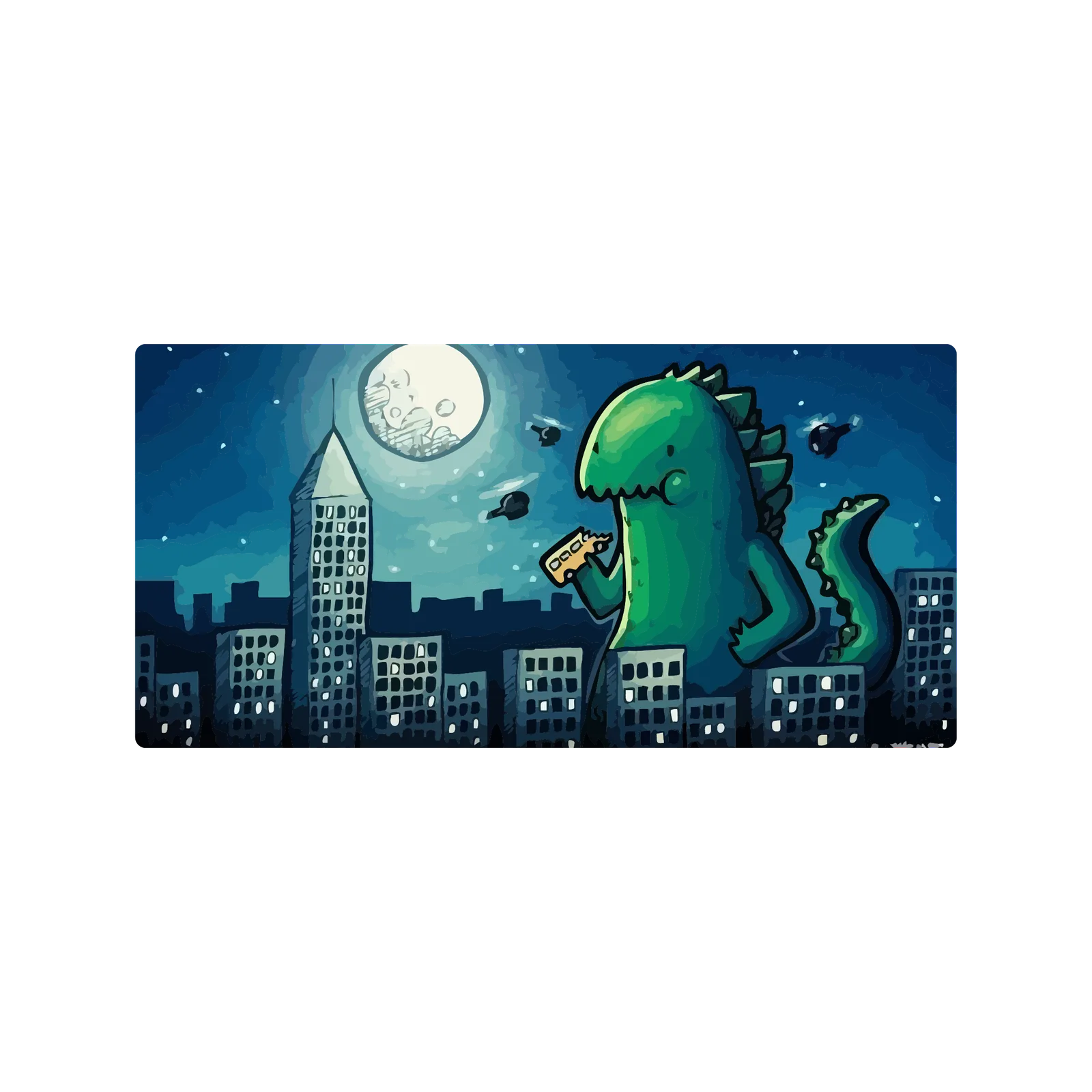 Mousepad Godzilla mini 70x34 Classic | Custom