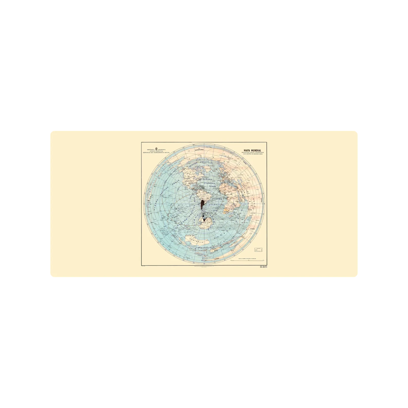 Mousepad Argentina cenital 85x40 Classic | Custom