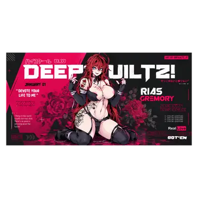 Mousepad Crimson princess 120x60 PRO | Custom-recto