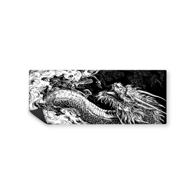 Mousepad Dragon blanco y negro 82x32 Classic | Custom