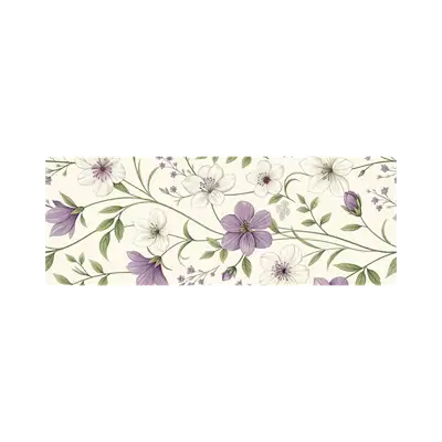 Mousepad Flores violetas 70x25 Classic | Custom
