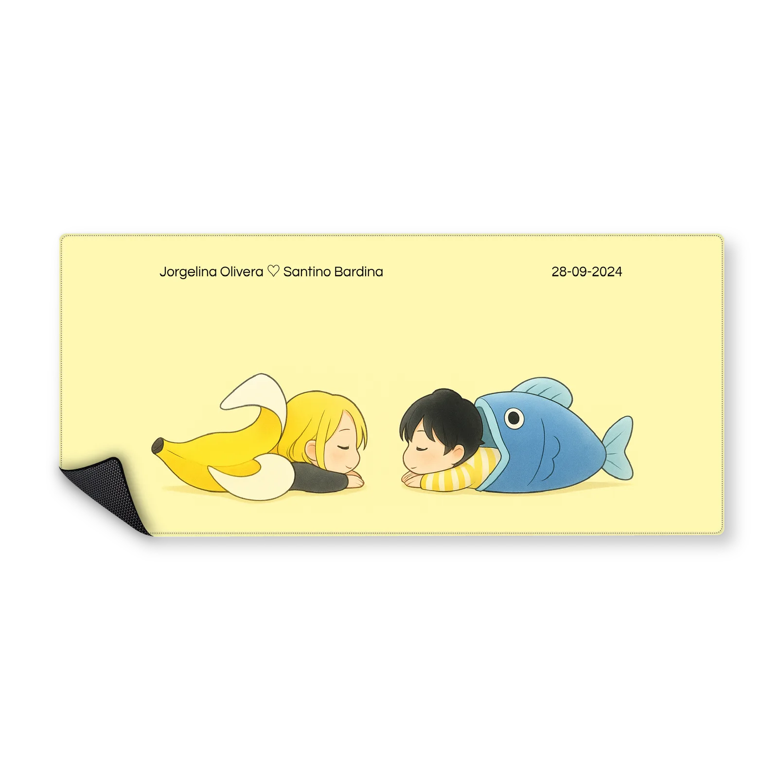 Mousepad Banana Fish por Aniversario 90x40 Classic | Custom