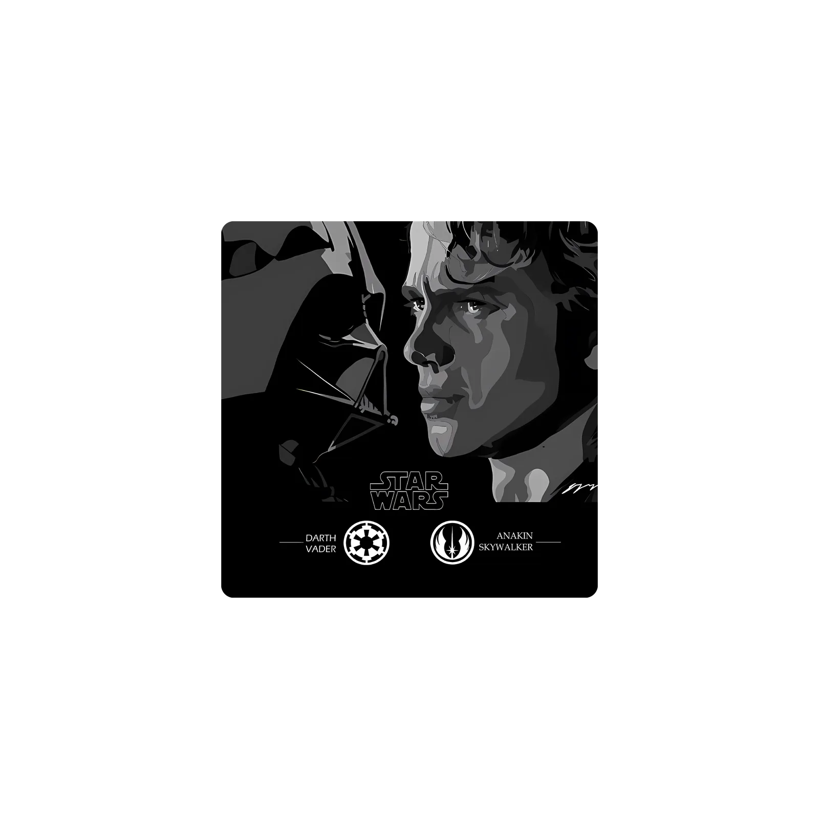 Mousepad Darth Vader y Anakin Skywalker 40x40 PRO | Custom
