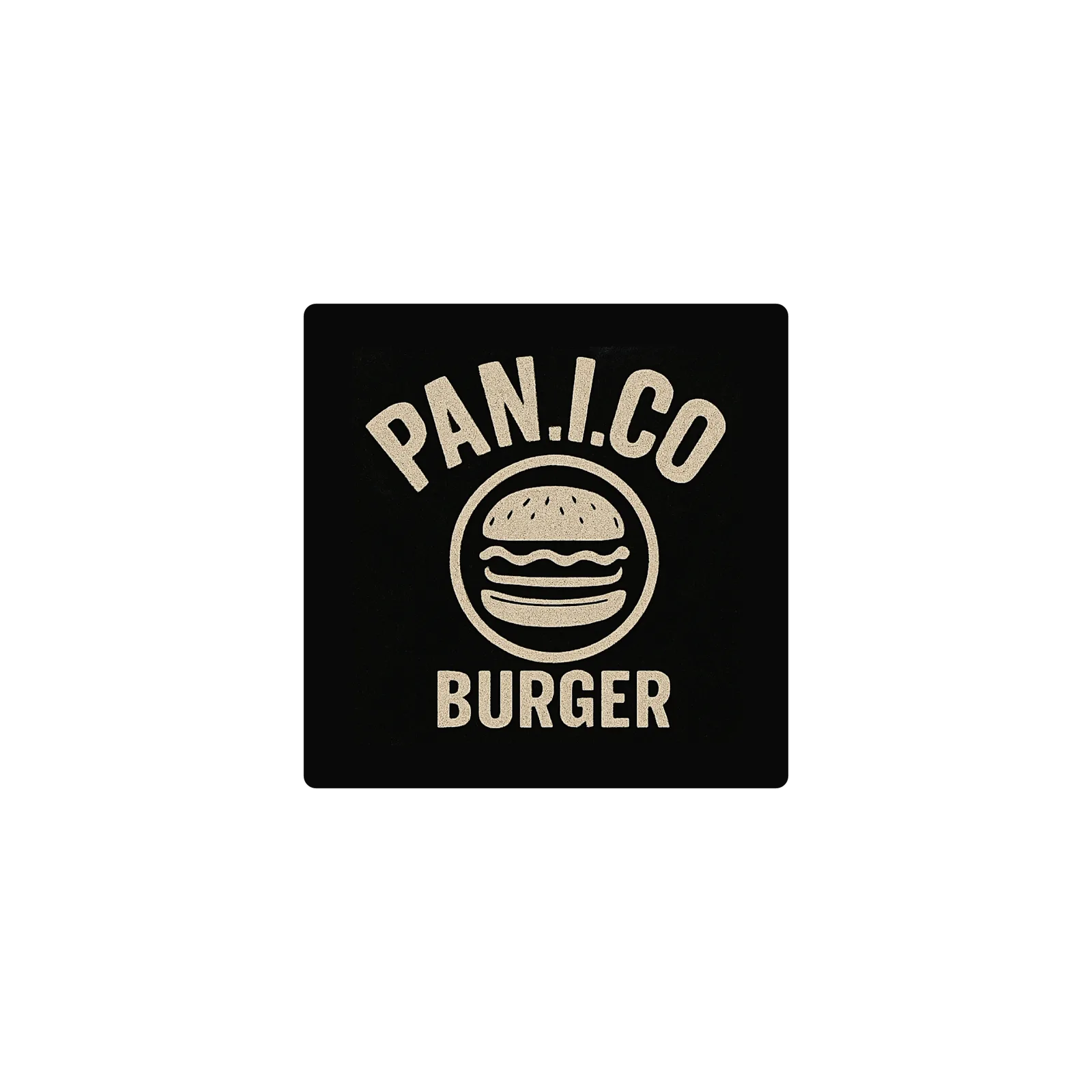 Mousepad Pánico burger 25x25 Classic | Custom