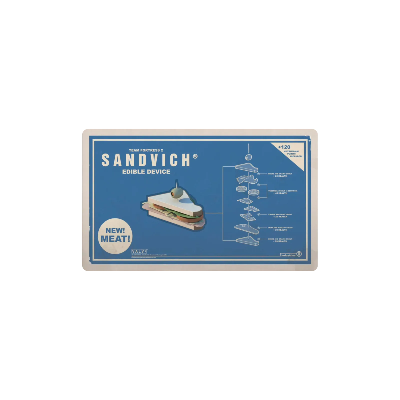 Mousepad Sandwich TF2 60x36 Classic | Custom