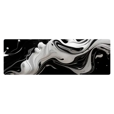 Mousepad Liquid black and blanco 120x40 PRO | Custom
