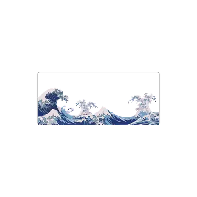 Mousepad Waves blanco 75x32 PRO | Custom
