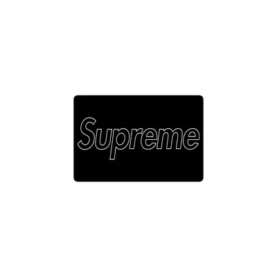 Mousepad supreme black 60x40 Classic | Custom