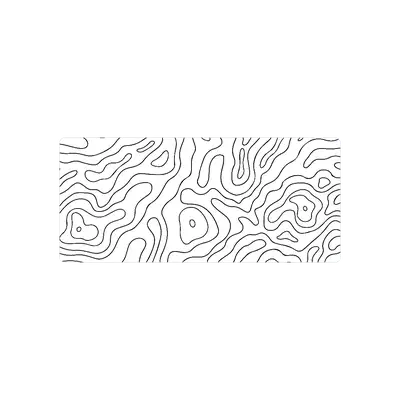 Mousepad Topografico blanco 90x40 PRO | Custom