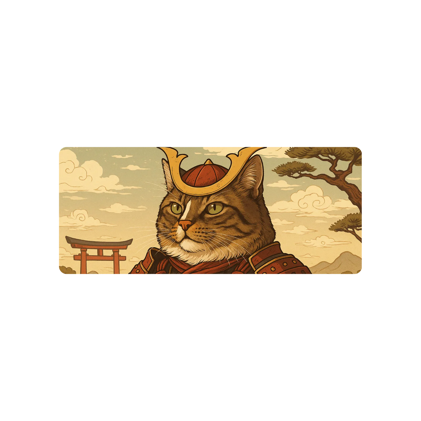 Mousepad gato samurái 85x35 PRO | Custom