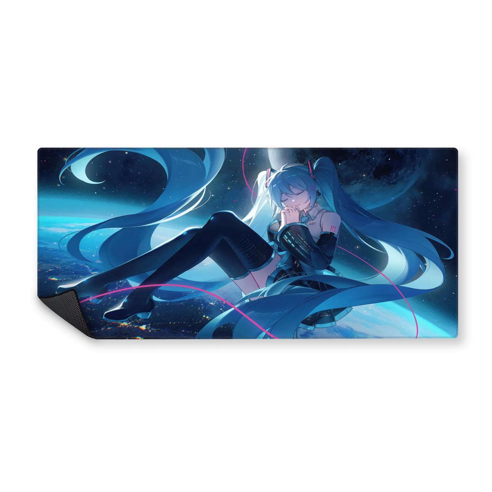 Mousepad Miku toda bonita en el espacio 90x40 Classic | Custom
