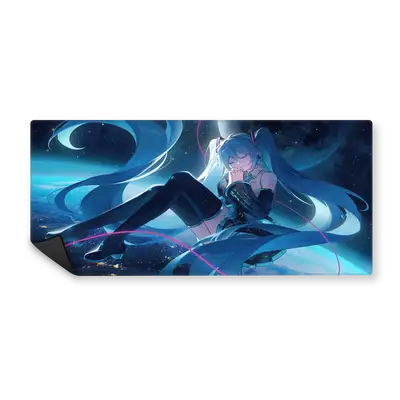 Mousepad Miku toda bonita en el espacio 90x40 Classic | Custom