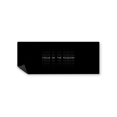 Mousepad Focus on the mission 82x32 Classic | Custom