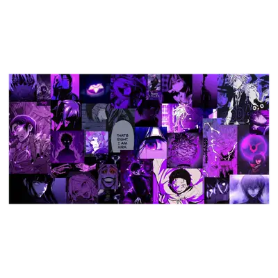 Mousepad Anime Purple 120x60 PRO | Custom-recto