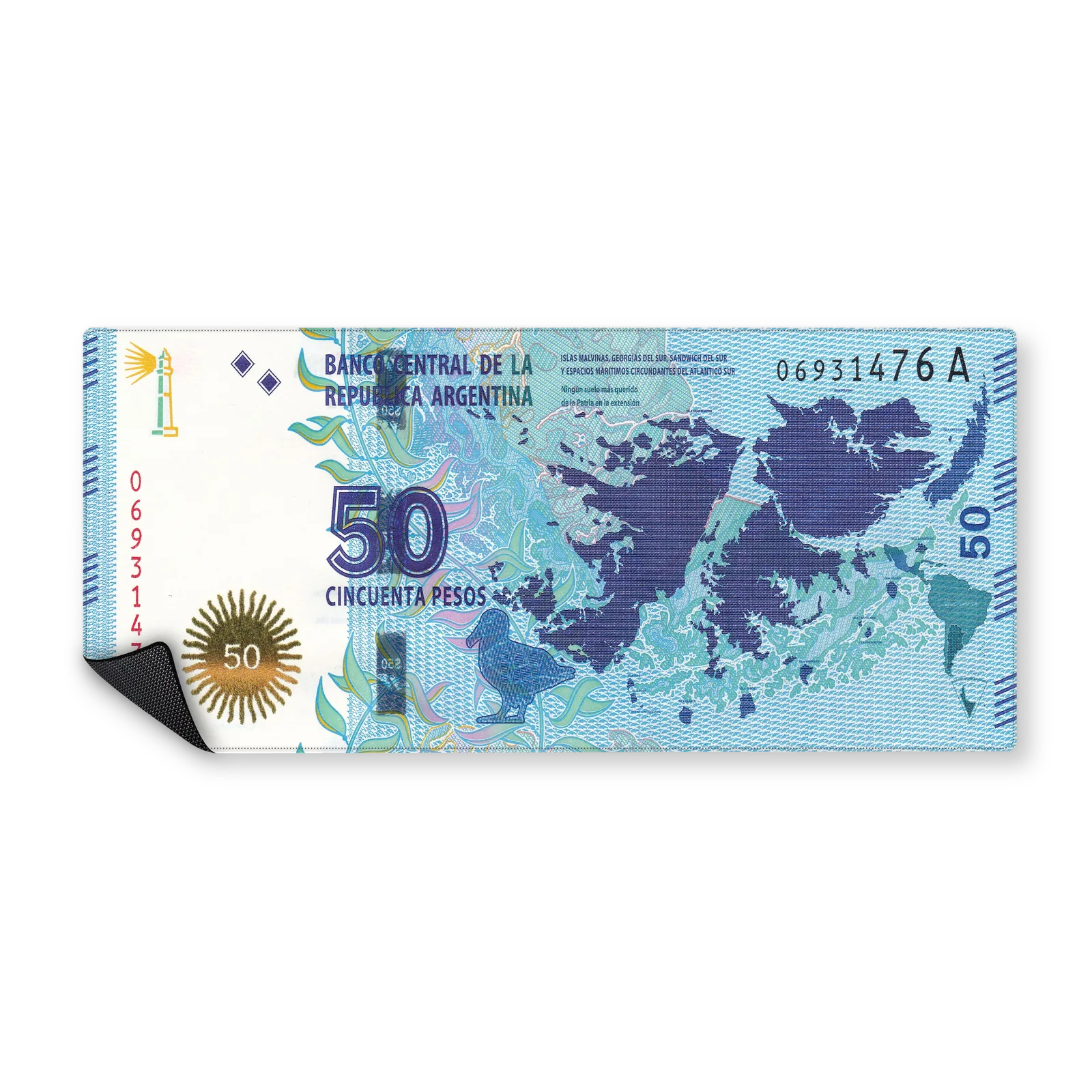 Mousepad 50 Pesos Malvinas Classic | NOTMID