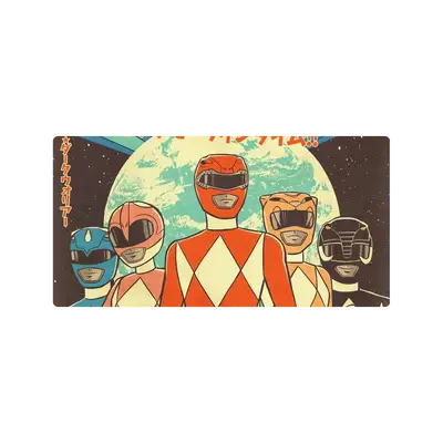 Mousepad Diseño de Power Rangers Clasicos 60x30 Classic | Custom