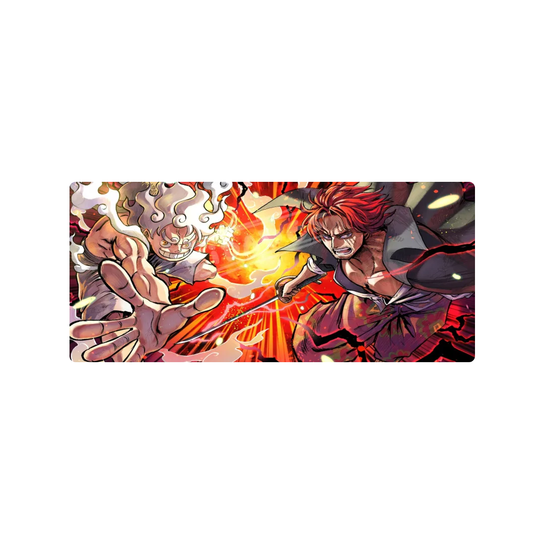Mockup Mousepad luffy y shanks 90x40 Classic | PERSONALIZADO