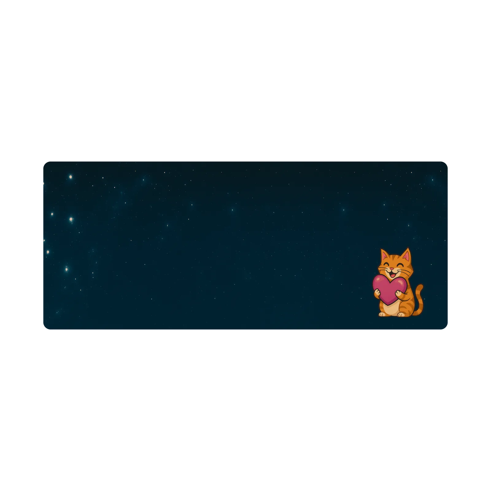 Mousepad gato con noche 64x26 Classic | Custom