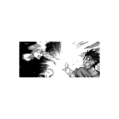 Mousepad boku no hero deku vs shigaraki 90x40 Classic | Custom