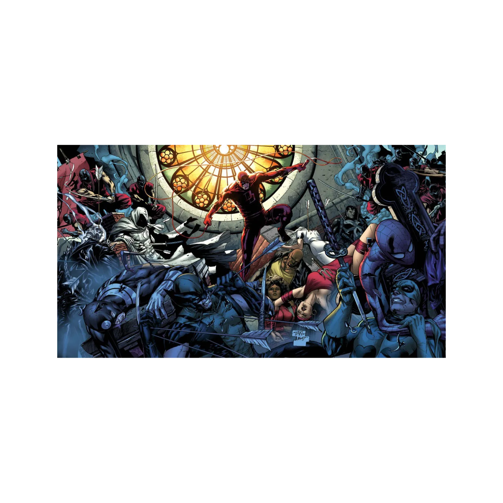 Mousepad Daredevil Comic VIñeta 110x60 Classic | Custom