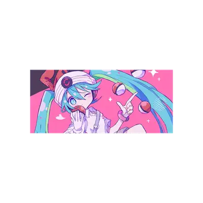 Mousepad Miku 90x40 Classic | Custom-recto