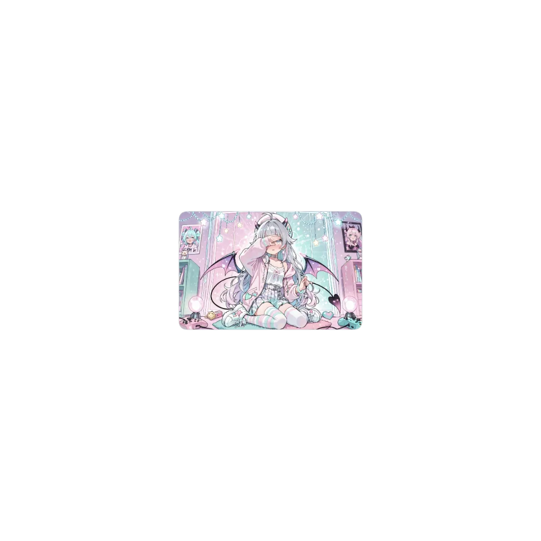 demon pink blue