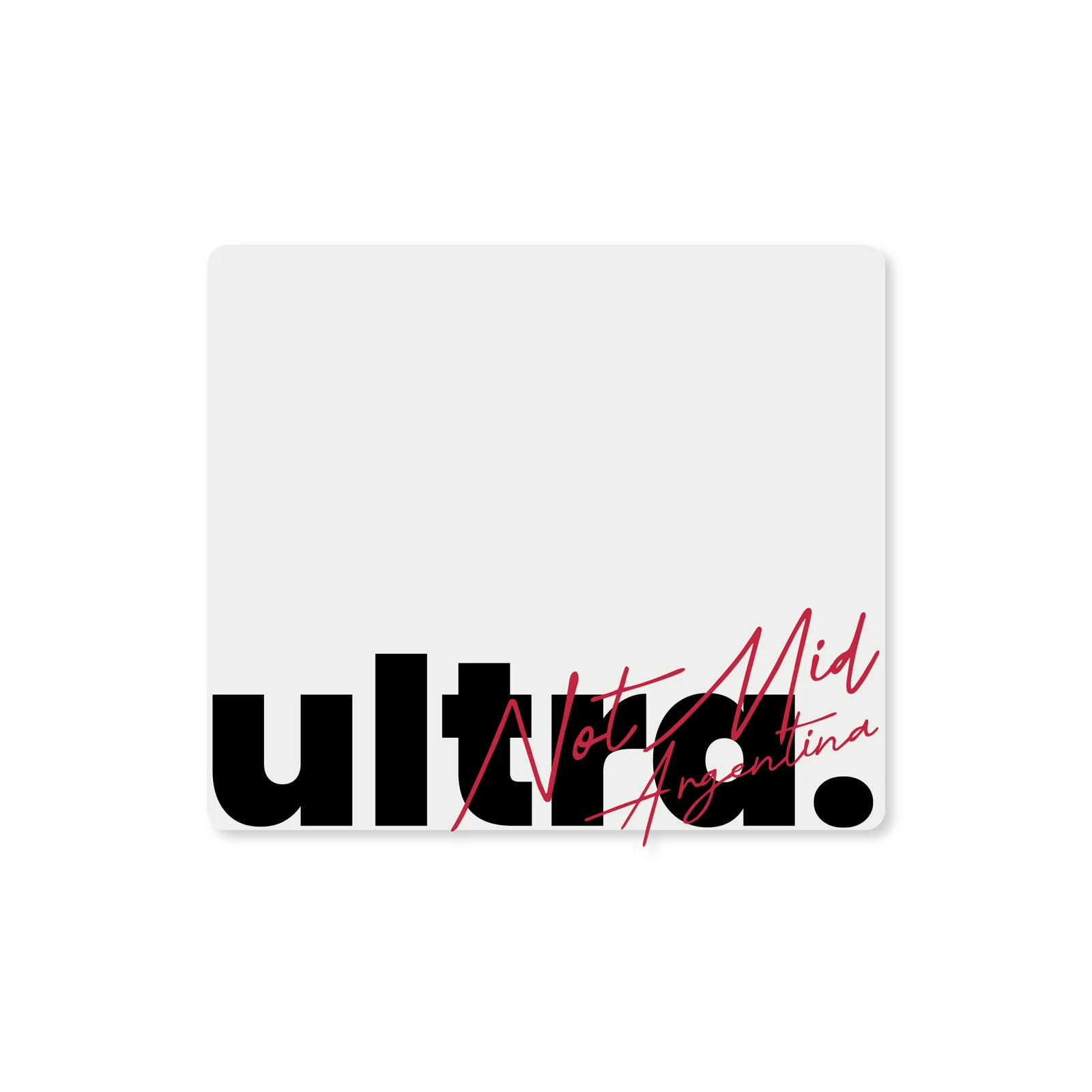 Mousepad Serie Ultra AR white | NOTMID