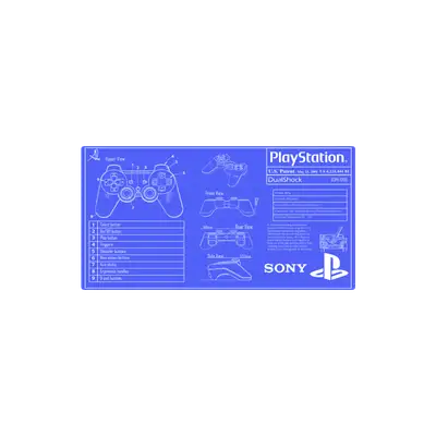 Mousepad Joystick blueprint 80x42 Classic | Custom